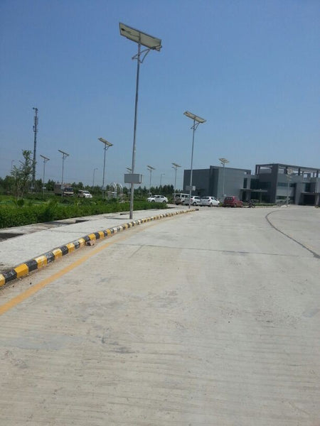 12W Solar LED Street Light Full System use to save energy