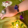 MORALFIBRE - PURPLE ROSE RAKHI FOR BHABHI -  WITH A GIFT OF A TREE!