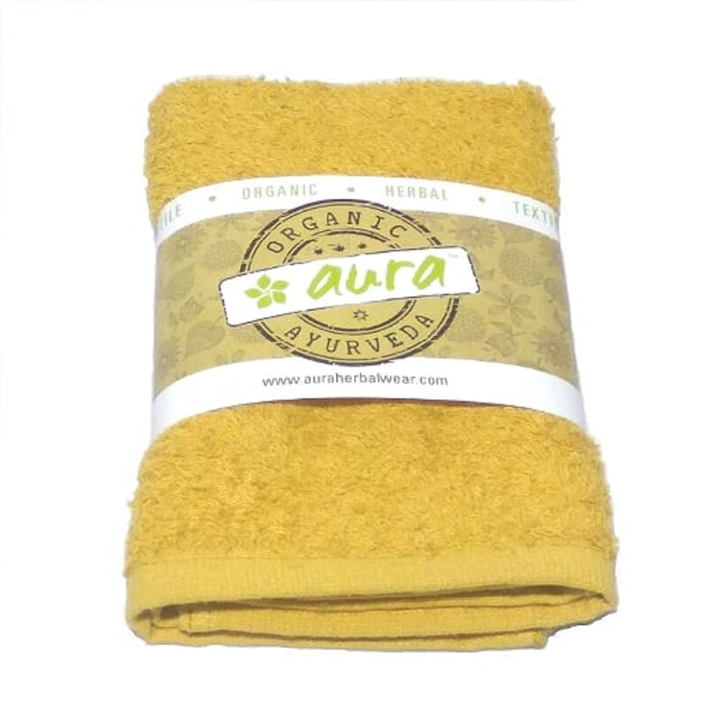 Organic Herbal Dyed Face Towel Cotton Terry Fabric 13" x 13" (10 Colours)