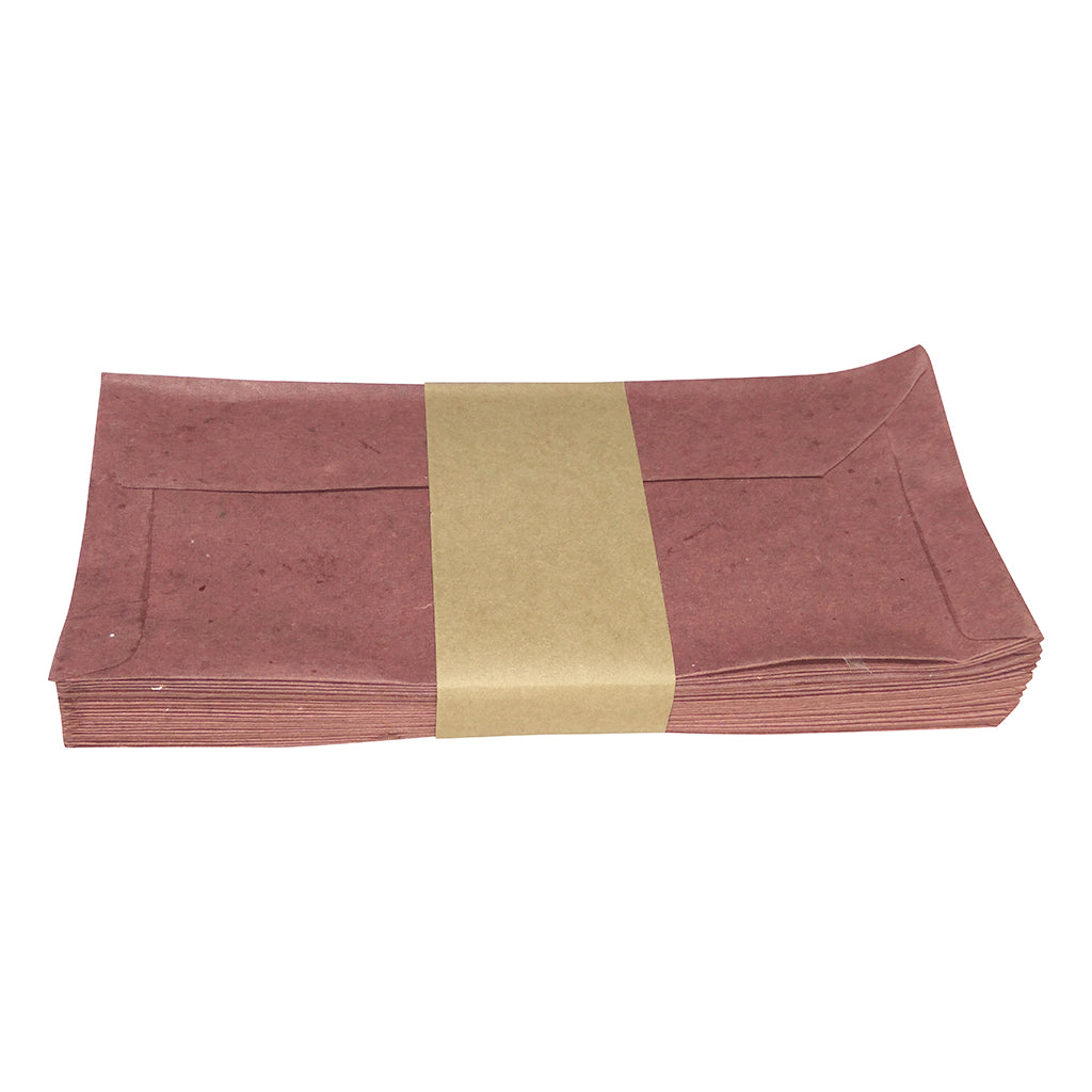 Envelopes 7 x 3.3 (A set of 25) Handmade from Khadi (Cotton Waste) Paper