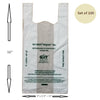 Biodegradable Compostable IS 17088 certified non polluting shopping carry bags - 13" x 16"