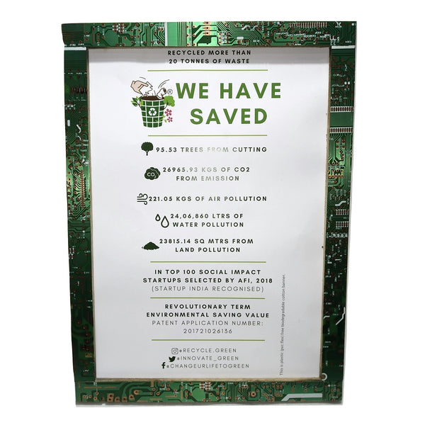 Amazing photo frame made up out of waste electronic circuit board, Size A4