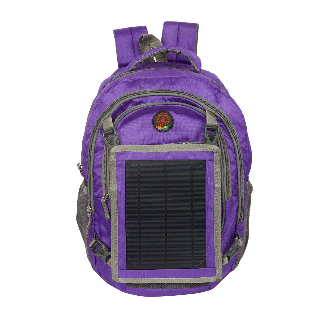 Solar Laptop Backpack L003 with solar panel, battery bank and mobile charger (Sunlast)