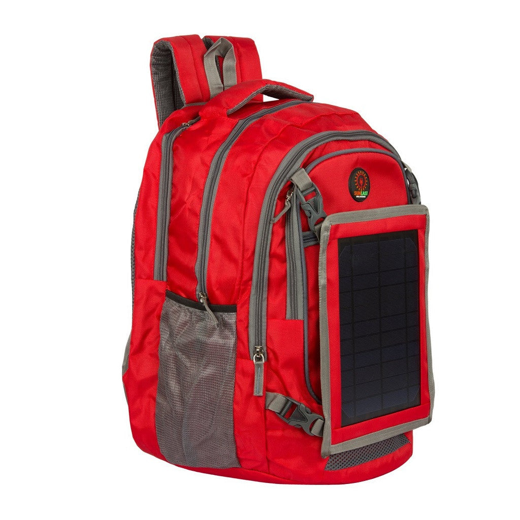 Solar Laptop Backpack L003 with solar panel, battery bank and mobile charger (Sunlast)