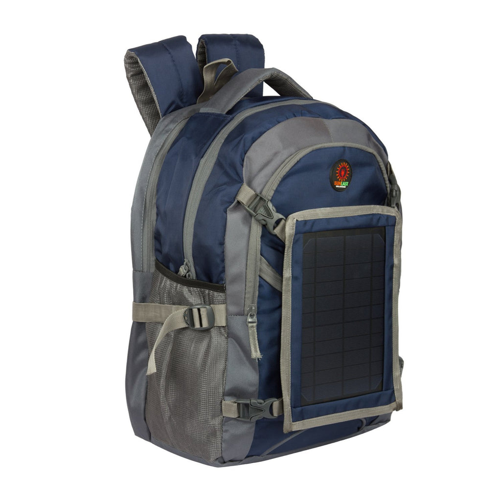 Solar Laptop Backpack L004 with solar panel, battery bank and mobile charger (Sunlast)