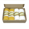 Gift Pack Organic Herbal Dyed Face Towel Cotton Terry Fabric 13" x 13" set of 4 (2 colours x 2) 4 colour combinations