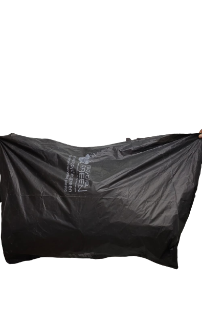 Recycle Plastic Garbage Bags - 24" x 40" x 75 micron - Set of 100 Kgs