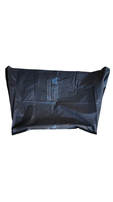 Recycle Plastic Garbage Bags - 24" x 40" x 75 micron - Set of 100 Kgs