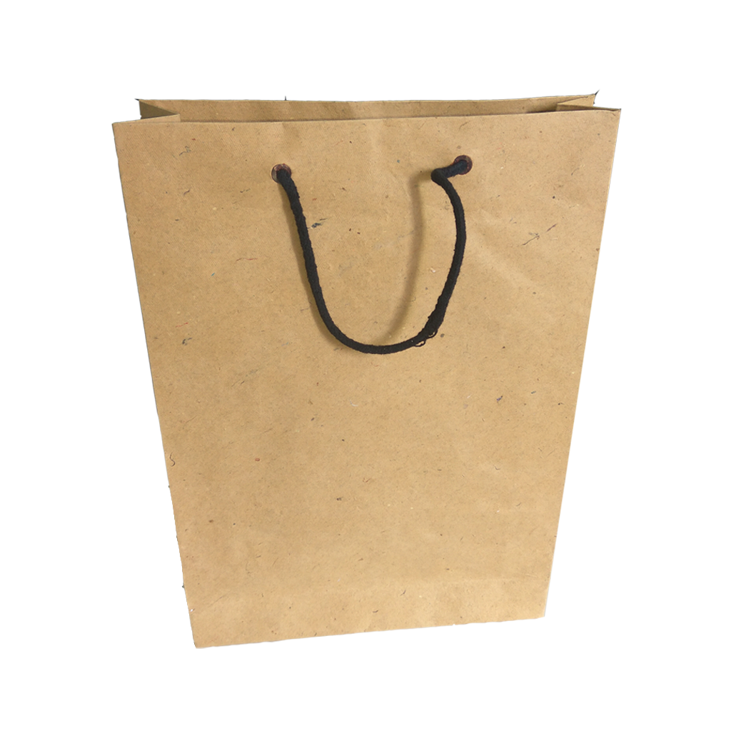 Shopping Bag made of cotton waste (khadi) paper 15" x 11" set of 10