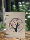 A round tree - Recycled Handmade Diary made by ECOHUT