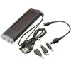 Universal Solar USB Charger Flashlight Radio Back-up Battery Power LCD Lighting