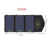 5V10/18/21W Sunpower Solar Panel, Charger Waterproof USB Foldable Fast Built-in Smart Chip Panel