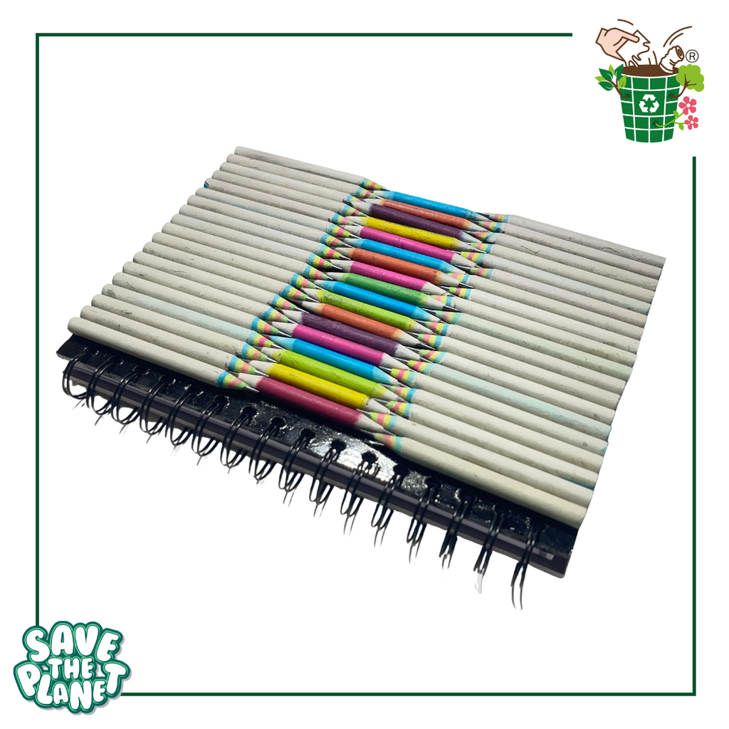 SOT A5 | Newpaper & Colour Pencil Waste Artwork | MLP Recycled | Recycled Paper | 100 Pages (Copy) (Copy)