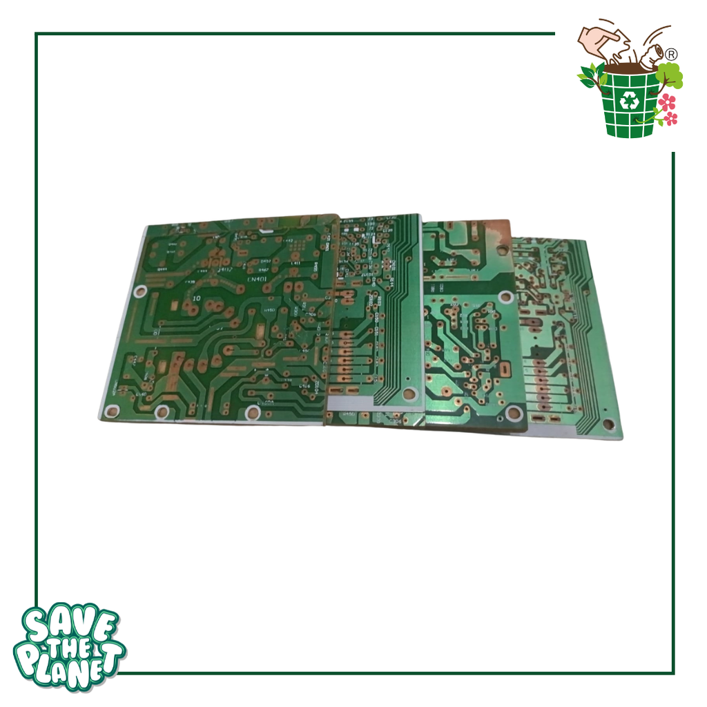 Ewaste recycled square coaster set of 4