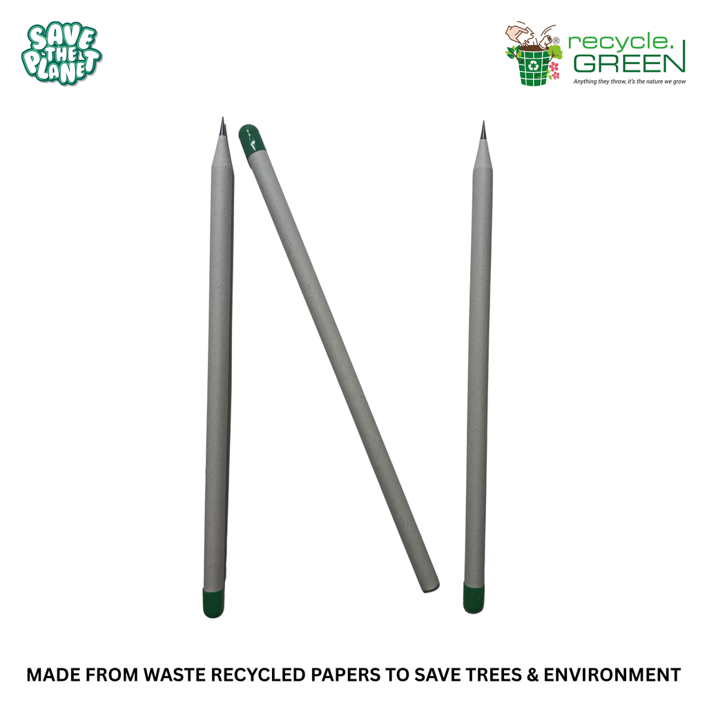 Write Green | Recycled | White Paper Pencils - 3 Variants