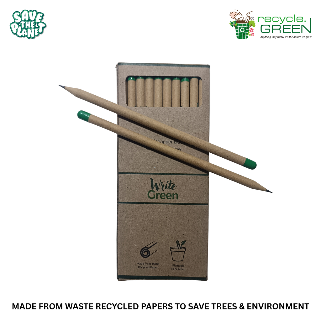 Write Green | Recycled | Brown Paper Pencils | 3 Variants