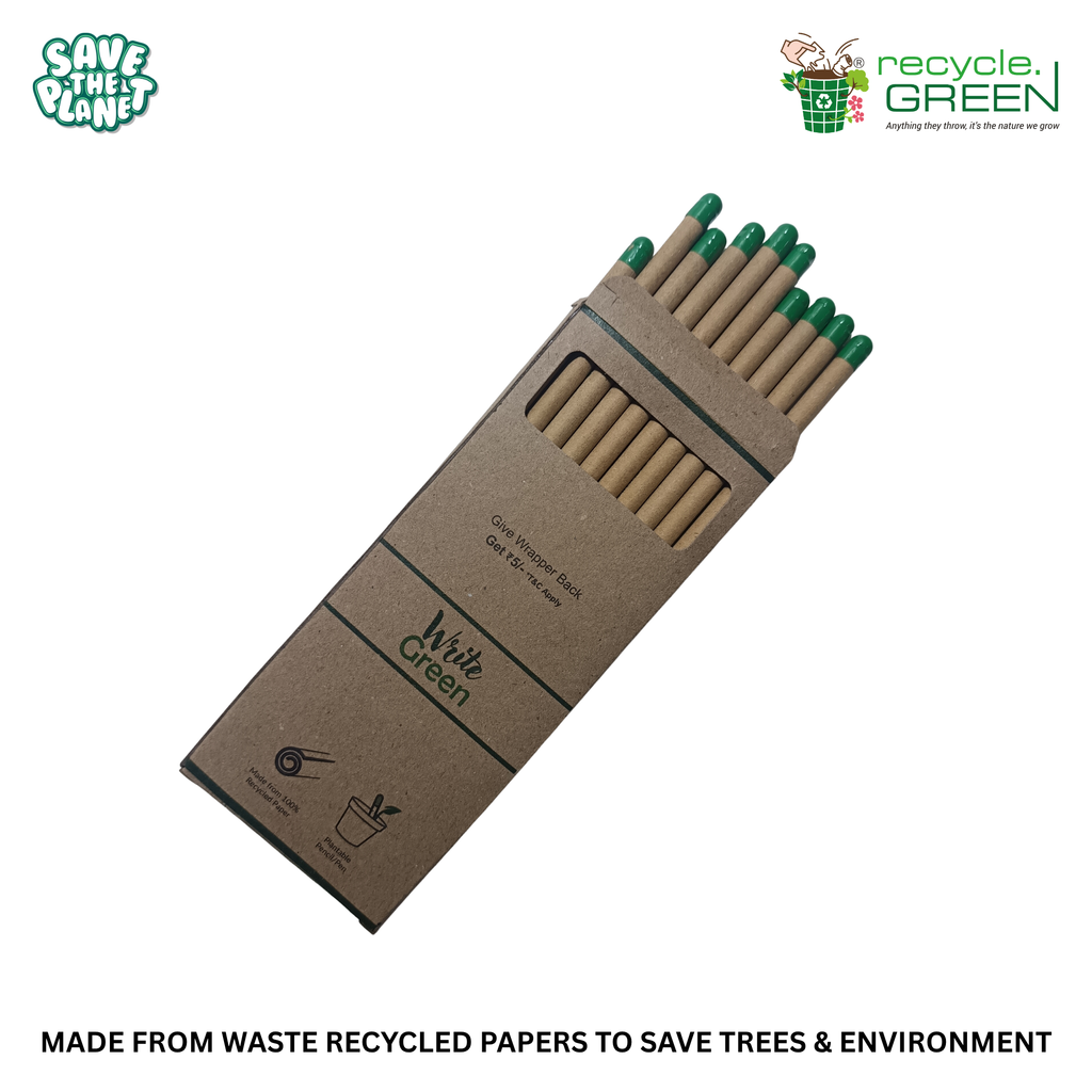 Write Green | Recycled | Brown Paper Pencils | 3 Variants