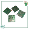 Ewaste recycled square coaster set of 4
