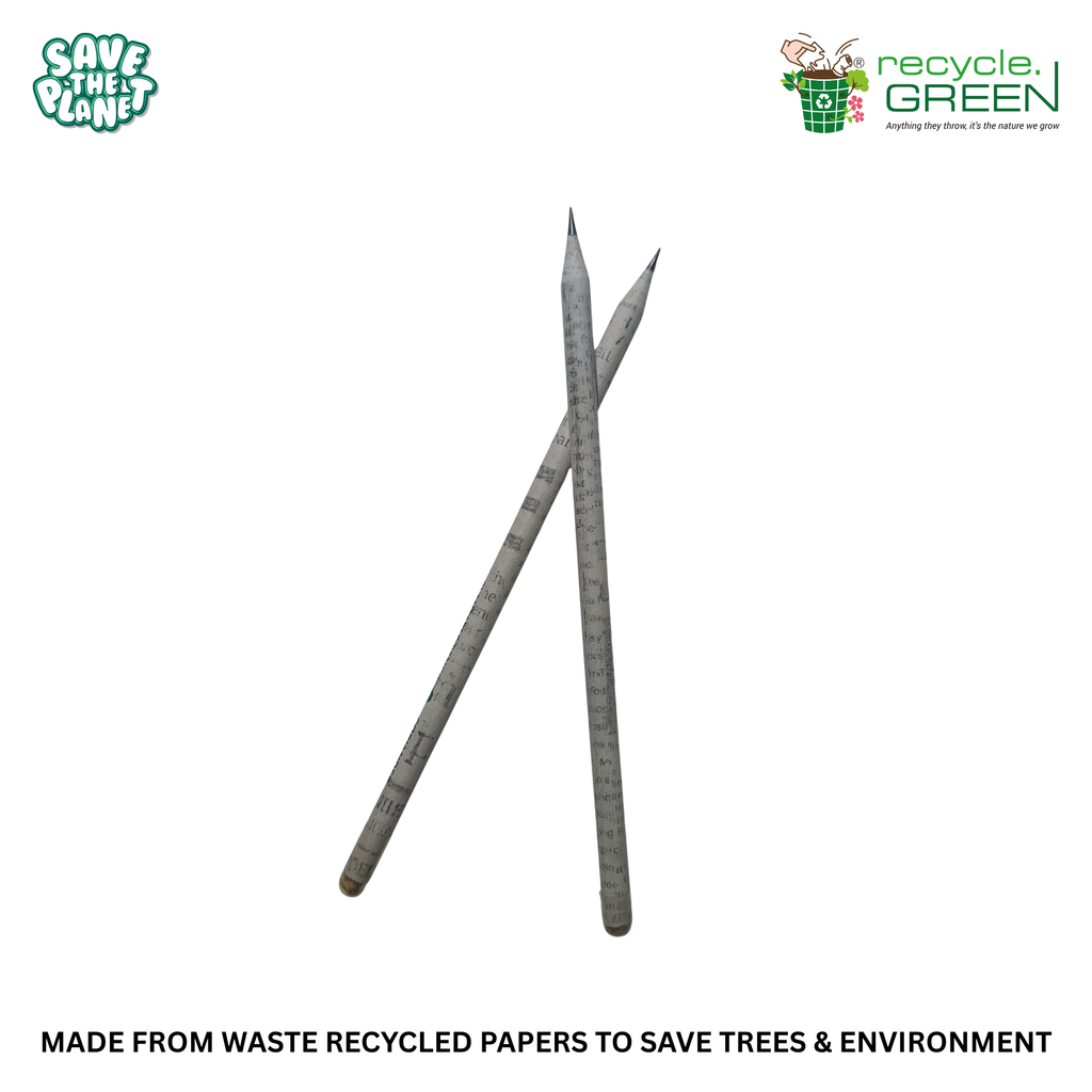 Write Green | Recycled Newspaper Pencils | 3 Variants
