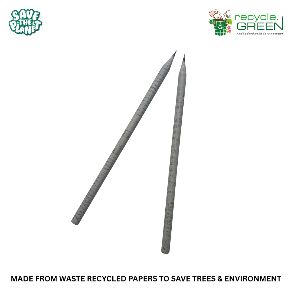 Write Green | Recycled Newspaper Pencils | 3 Variants