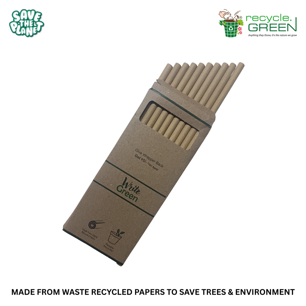 Write Green | Recycled | Brown Paper Pencils | 3 Variants
