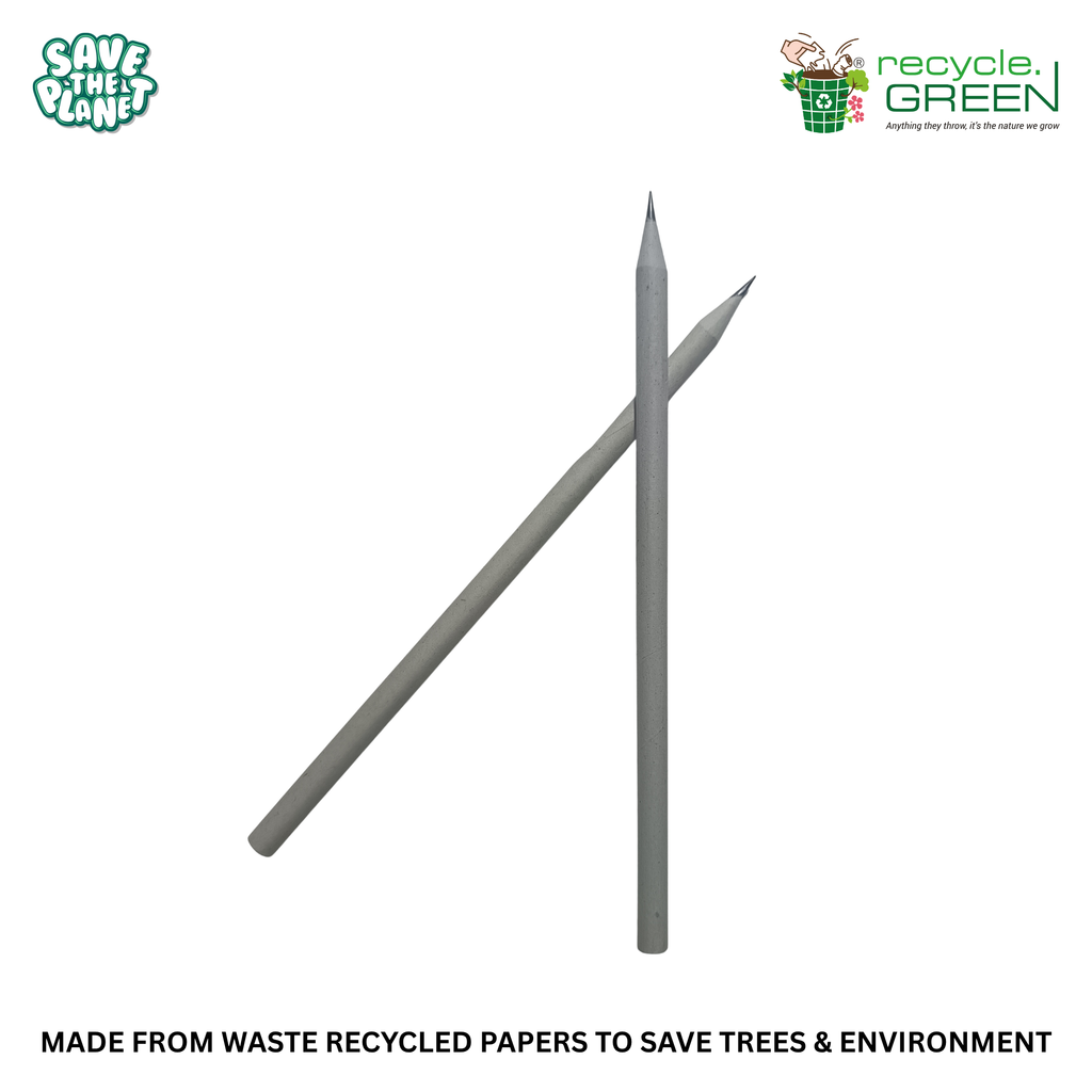Write Green | Recycled | White Paper Pencils - 3 Variants