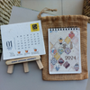 Recycled | Plantable | Eco Friedly Calendar with Wooden Stand | Jute Pouch | Customizable MOQ 100