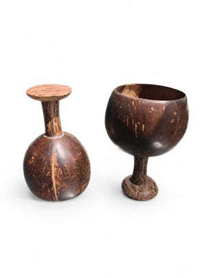 Handmade Coconut Shell Wine Glass - 1 Pc