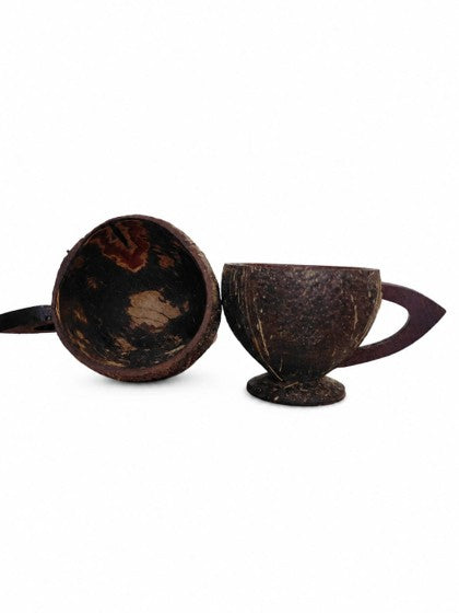 Recycled | Coconut Shell Tea or Coffee Cup | Natural Finish | 1 Pc