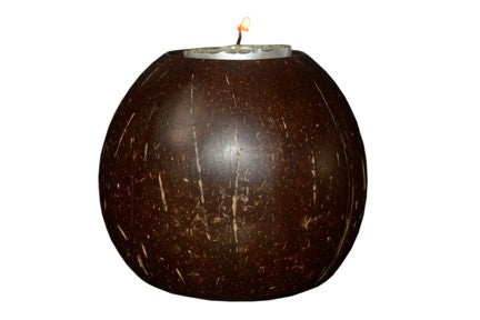 Recycled | Coconut Shell Candle | Stand | Reusable