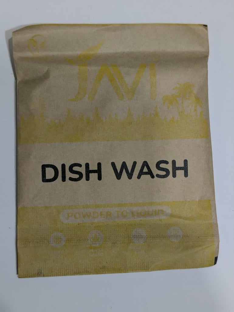 Sustainable Dish Wash | Powder to Liquid | Minimal Packaging | Low Shipping | No Plastic