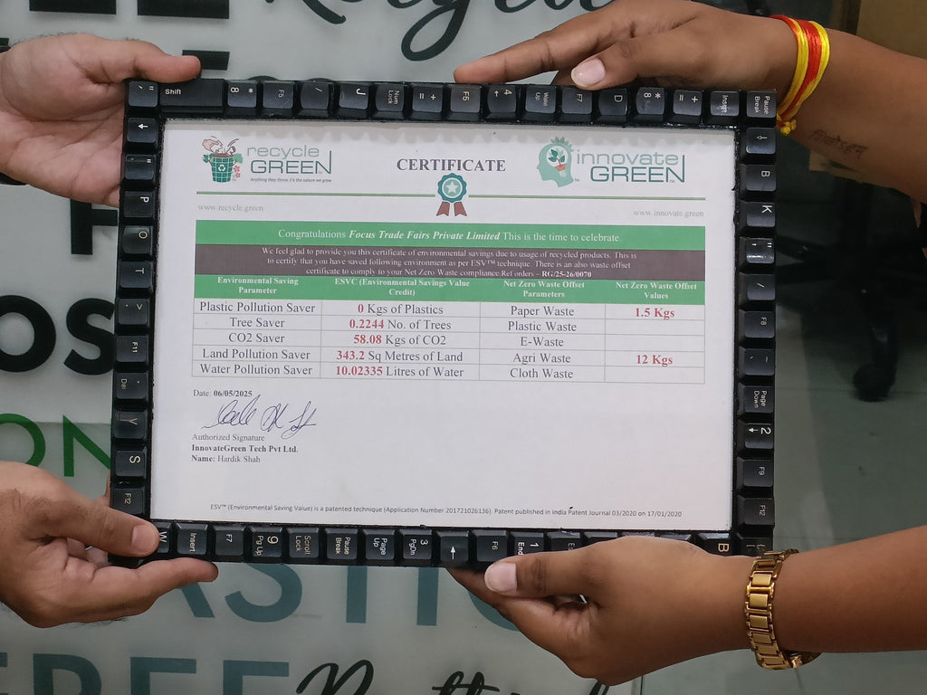 Sustainable Photo Frame | Recycled | Offset E-waste & Plastic | Net Zero Waste