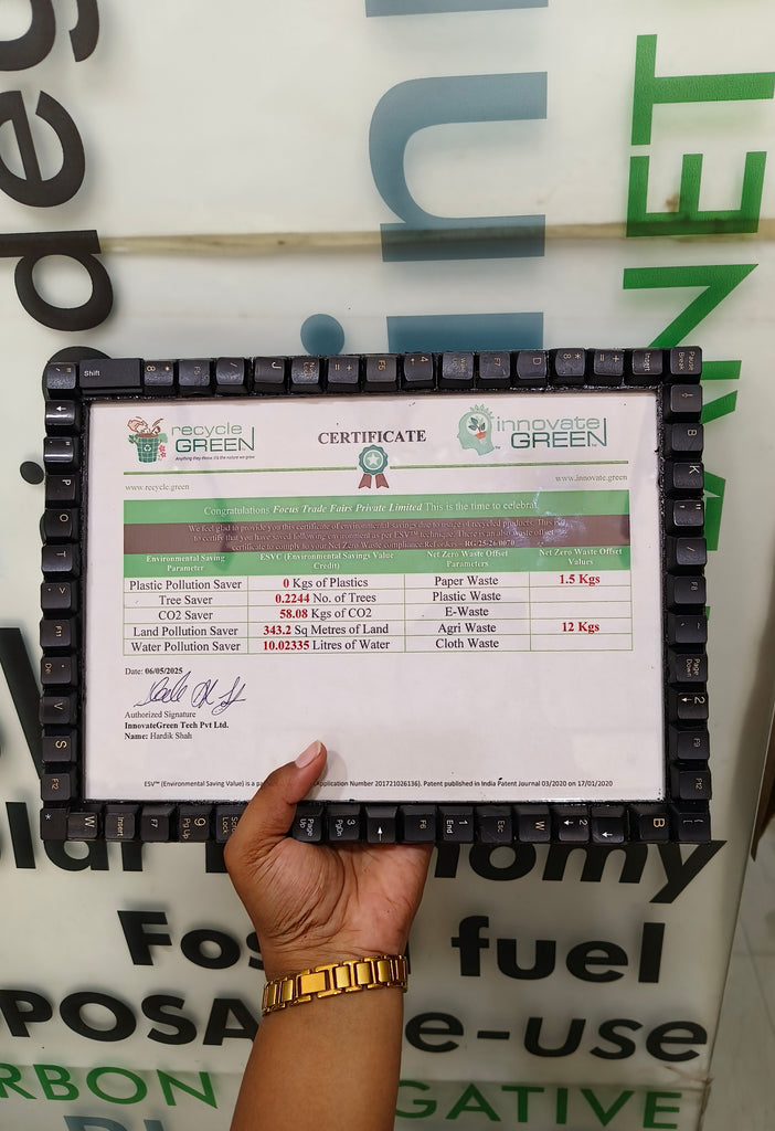 Sustainable Photo Frame | Recycled | Offset E-waste & Plastic | Net Zero Waste