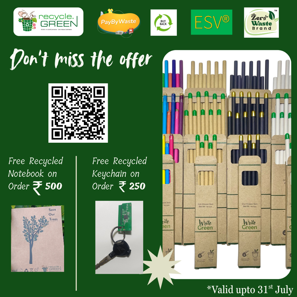 Write Green | Recycled Newspaper Pencils | 3 Variants