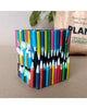 Beautiful PEN Stand (Square) made out of Waste Colour Pencils - Saving Land Pollution
