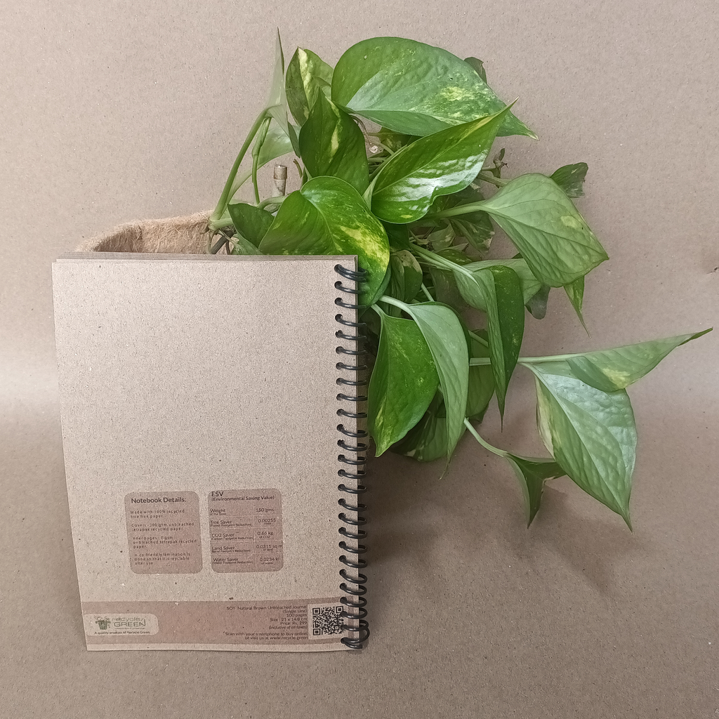 SOT BIG A5 | Unbleached Recycled Paper Diary | 100 Pages | Spiral