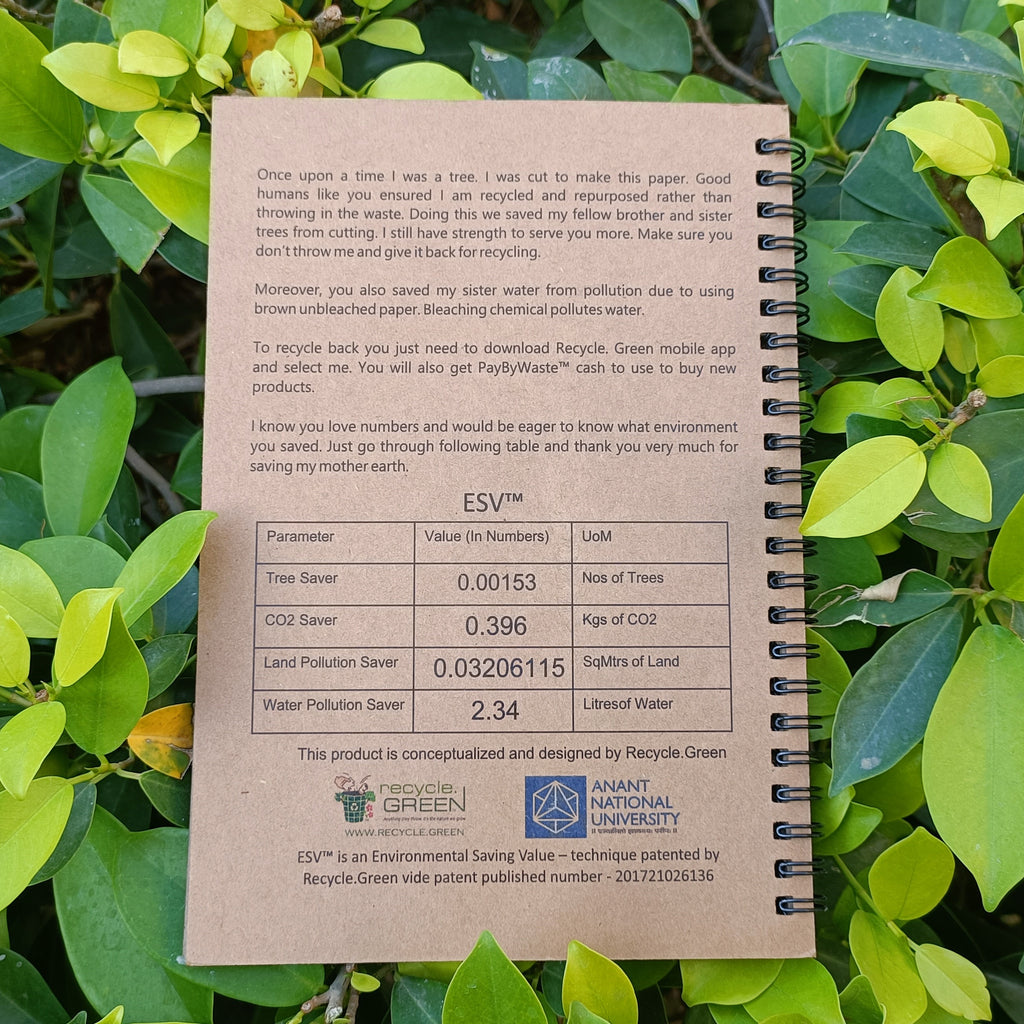 SOT BIG A5 | Wiro | Brown Recycled paper | Colour branding on pages | MOQ 100