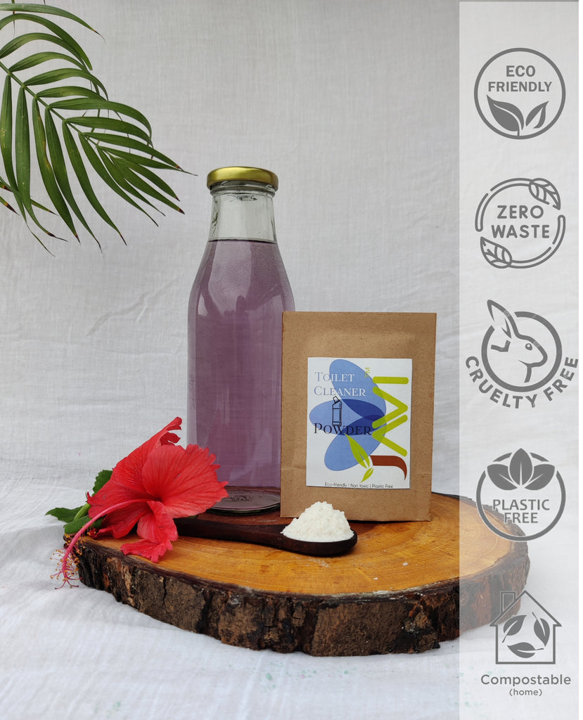 Sustainable Toilet Cleaner | Powder to Liquid | Minimal Packaging | Low Shipping | No Plastic