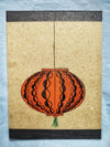 Chinese Lantern - Recycled Handmade Diary made by ECOHUT