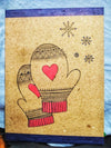 Heart Gloves - Recycled Handmade Diary made by ECOHUT