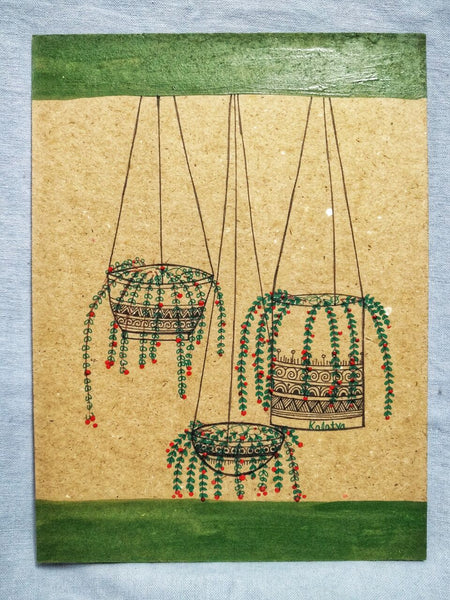 Plant Pots - Recycled Handmade Diary made by ECOHUT