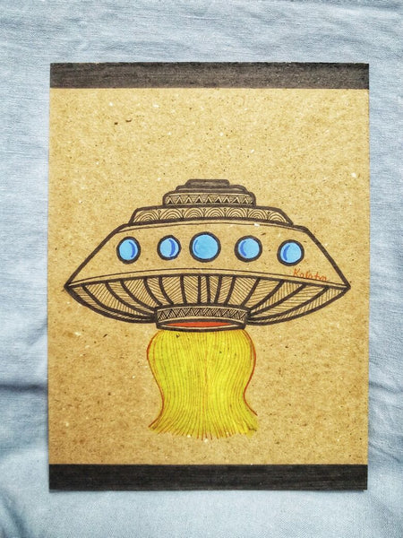 A Flying Disc - Recycled Handmade Diary made by ECOHUT