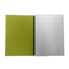 Set of 100 - 2 Fold Diary Wiro A5 size made out of Recycled Paper Single Line 150 pages -Your Branding