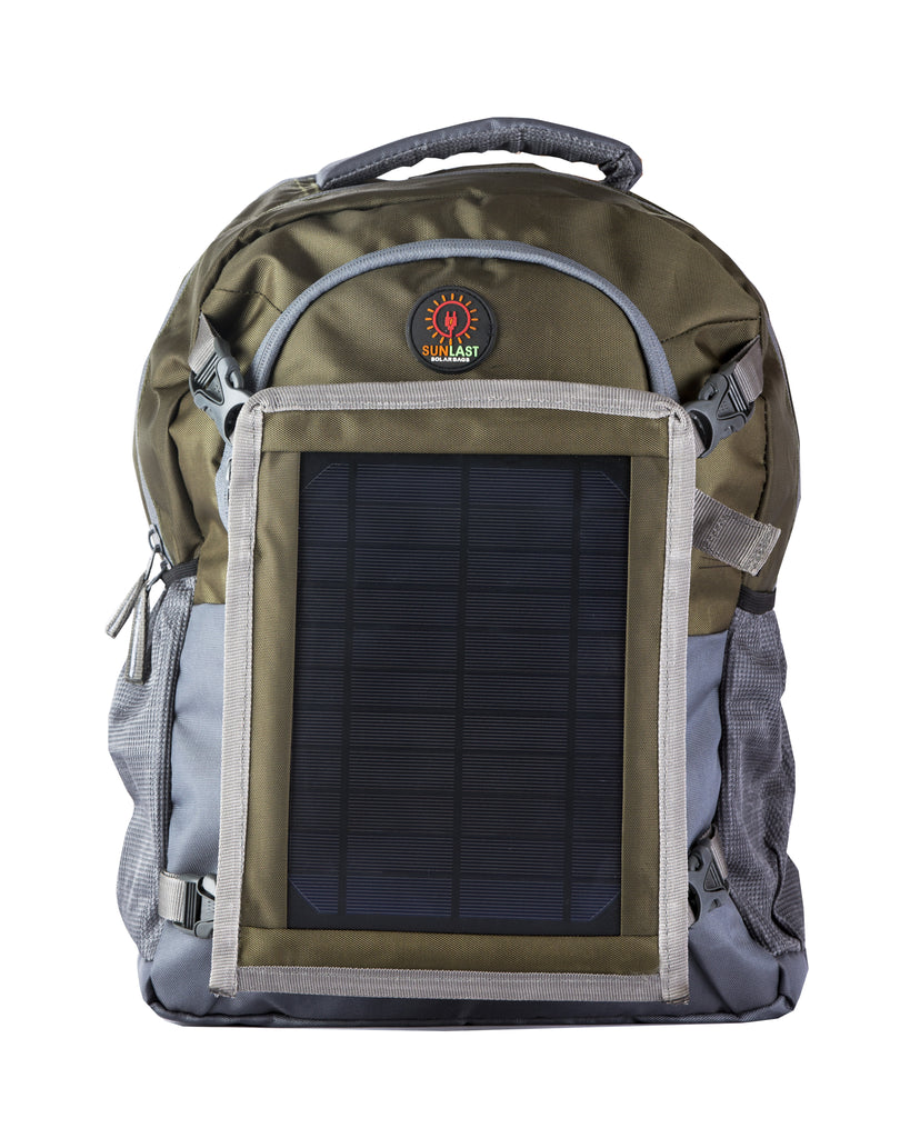 backpack with battery bank for charging laptop Solar Laptop Backpack L001 with solar panel, battery bank and mobile c – Recycle.Green