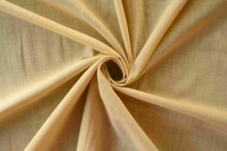 Handspun Handwoven Fabric Tan Plain Dyed for Men Kurta - 3.5 Mtrs