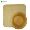 A Set of 10 - areca square plate 8 inch + bowl biodegradable compostable microwawe and freezer safe