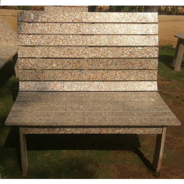 Waste TetraPak Recycled Chipboard Furniture - Garden Bench