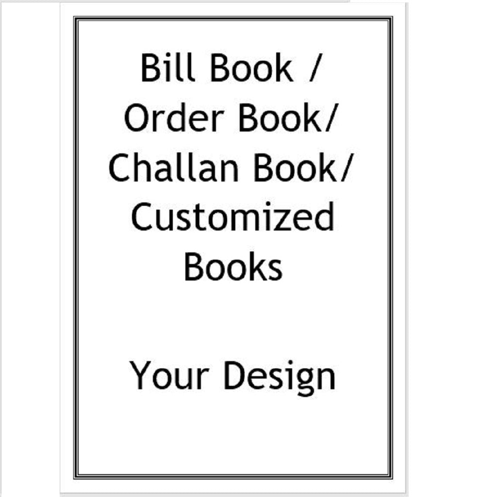 Recycled Paper A4 size bill book/order book/ challan book 100 pages - printed as per your design