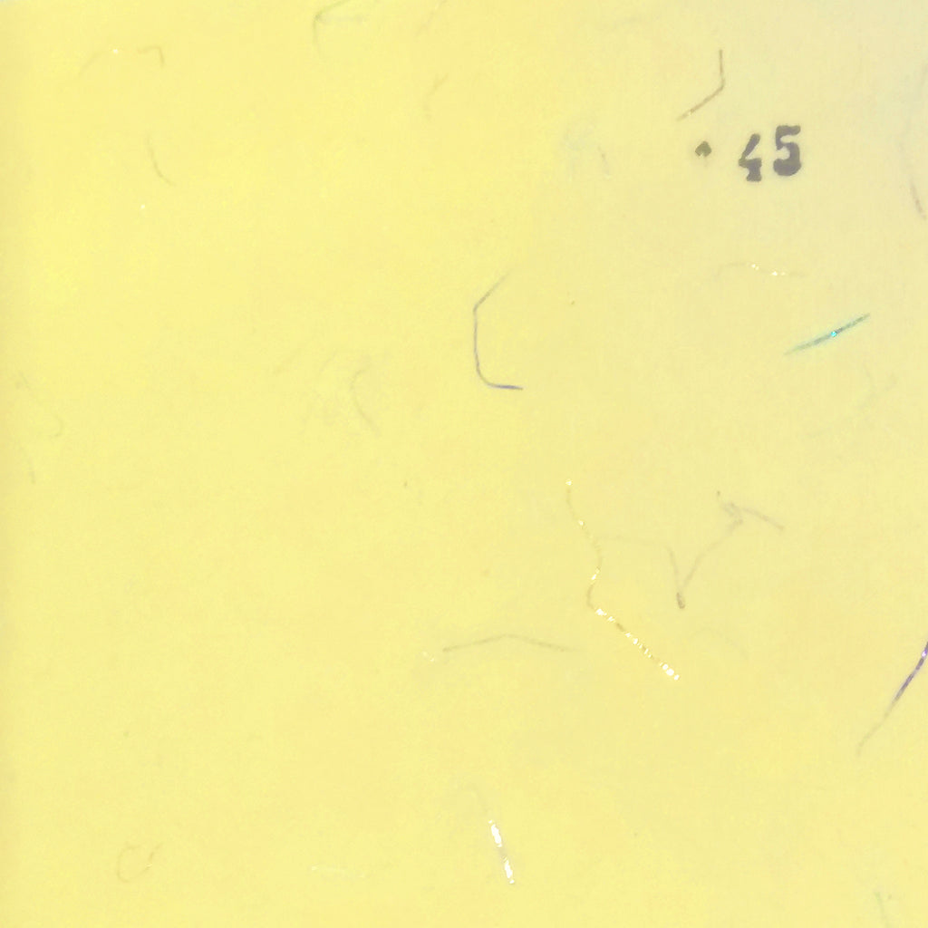 Yellow card paper hand made khadi (cotton waste) embedded with golder silver strings set of 5