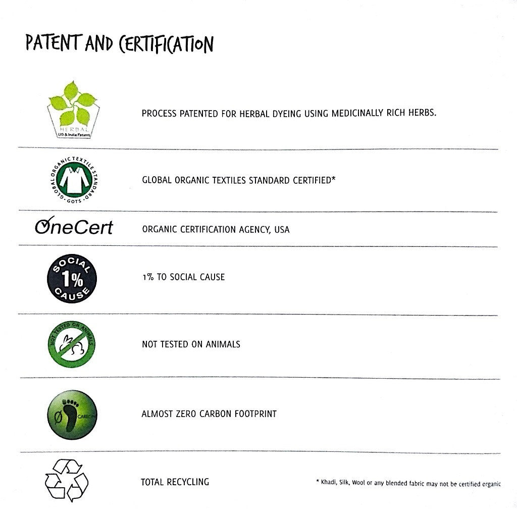 Organic herbal dyed file folder printed